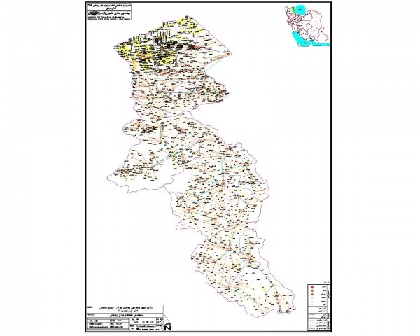 دانلود نقشه اتوکدی ساماندهی فضاهای روستایی استان اردبیل
